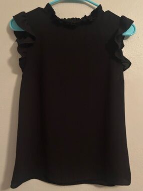 Express Sleeveless Ruffle Blouse